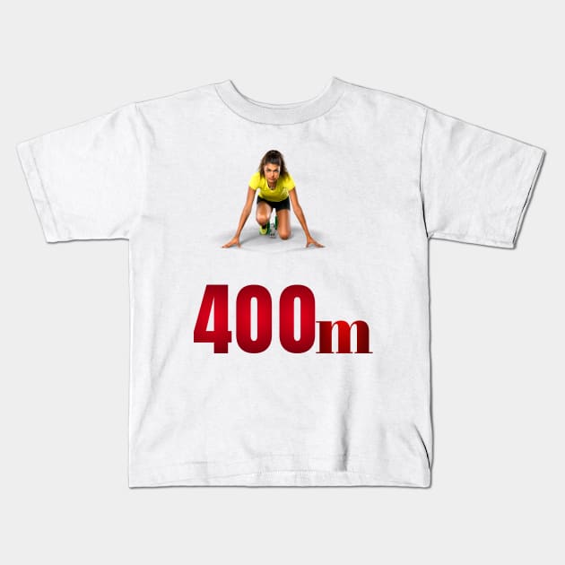 400 meters Kids T-Shirt by freebirdstore